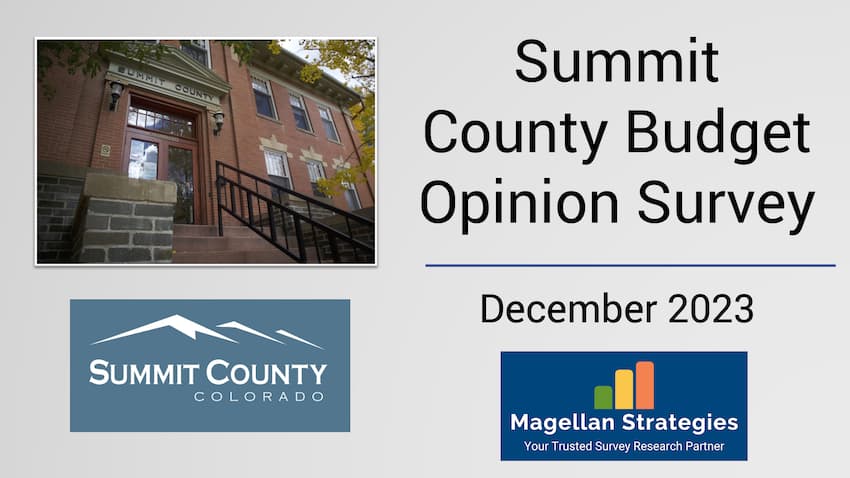 Summit County 2023 Budget Opinion Survey Summit County budget opinion survey announcement